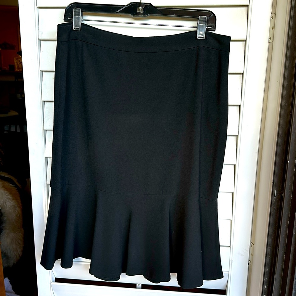 DKNY Ruffled Skirt Black Size 12
